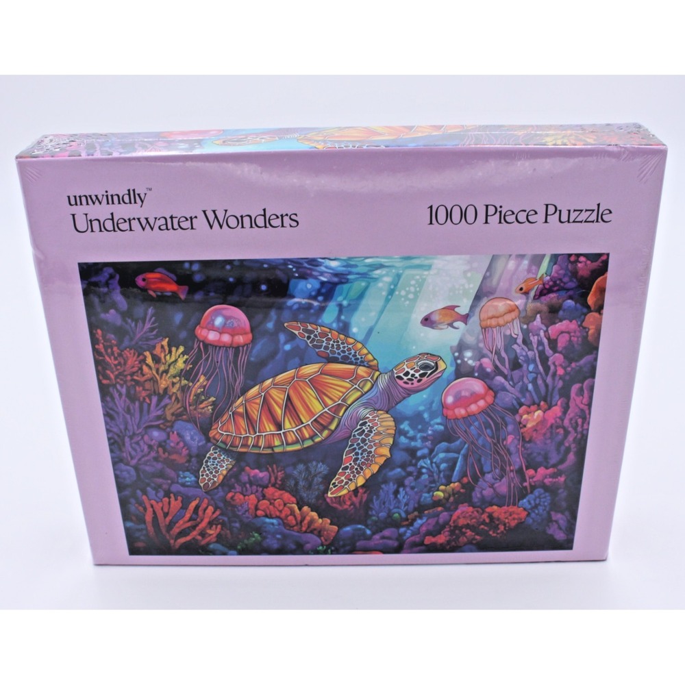 Unwindly Underwater Wonders 1000 Piece Puzzle Sea Turtle Ocean NEW Sealed